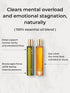 Reset Set Mental & Tension Relief Essential Oil Duo with Bunny Gua Sha Tool, Wood & Metal Roller for Focus & Emotional
