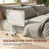 WFXSHparts 0.7"-2.7" Bedside Shelf Rotating Foldable Tray:Adjustable Bedside Shelf for Bed, White,Bamboo Bed Side Tray
