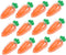 MIIZOO 12pcs Carrot Candy Containers Plastic Easter Boxes for Treat Storage Lightweight for