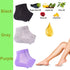 Vented Moisturizing Gel Heel Socks, 3 Pairs Toeless Spa Sock for Foot Care Treatment, Grey, Cracked Heels & Dry Feet