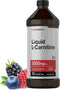Horbaach L-Carnitine Liquid 3000mg | 16 fl oz | Berry Flavor | Vegetarian Non-GMO Gluten Free Supplement