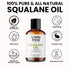 Squalane Oil - 100% Pure & Natural Plant Derived Facial Oil 2 Fl Oz - Cold Pressed Premium Grade Moisturizing Oil