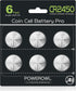 POWEROWL High Capacity CR2450 Battery, 10 Years Leak-Free, Long Lasting Power, CR 2450 3v Lithium Coin Batteries, Qty 6