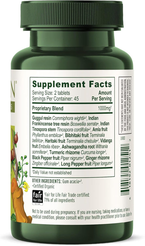 Banyan Botanicals Joint Support, Organic Supplement with Turmeric, 90 Tablets