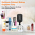 Clear Makeup Tray Holder Organizer, Small Cosmetic Display Case for Vanity Bathroom Countertop - Clear