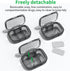 TecQach 2 Pack 3 Compartment Small Pill Box, Moisture Proof Pill Case, Travel Pill Organizer for Pocket Purse, Daily