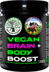 Vegan Brain & Body Boost, Plant-Based Lifestyle Supplement, Anti-Aging, Physical Fitness, Vegan Amino Acids - Creatine,