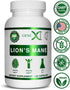 Genex Formulas Lions Mane Supplement - 100% Lions Mane Extract Nootropics Brain Support (120 Capsules)