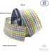 Royal Imports Spring Pastel Wired Ribbon, 2.5" Gingham Design, 25 Yd Roll for Baby Shower