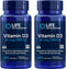 Life Extension Vitamin D3 25 mcg (1000 IU), 2 x 250 Softgels, Immune System & Bone Health Support