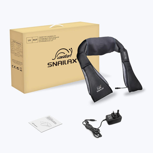 Snailax Cordless Massager - Shiatsu Neck and Shoulder Massager with Heat, FSA Eligible, Portable, Lumbar, Back Electric