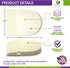 4 Pairs Foam Heel Cushion Pad 1/2" Non Adhesive - Foot Pain Relief