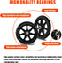 Generic 6-Inch (2pcs 8 Inch) Replacement Wheels for Walkers & Rollators Eco-Friendly Rubber Tire, Wear-Resistant PU
