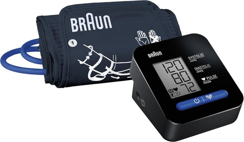 Braun ExactFit 1 Upper Arm Digital Blood Pressure Monitor with Adjustable Cuff for Home Use, Large Easy to Read