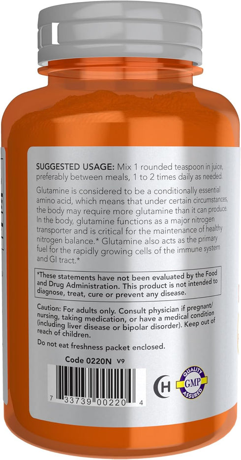 Now Foods L-Glutamine Pure Powder, 6 oz