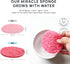 AOA Studio 100-Count Compressed Facial Sponges 100% Natural Cosmetic Spa Sponges for Facial Cleansing, Exfoliating Mask, Remove for Makeup, Dead Skin, and Dirt (100 counts, Pink)