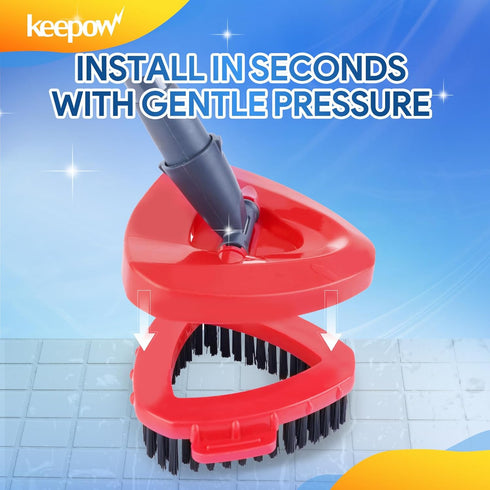 KEEPOW Scrub Brush for O Ceda RinseClean 2 Tank System, Shower Floor Scrubber for Bathroom Kitchen Wall Tile (1 Pack)
