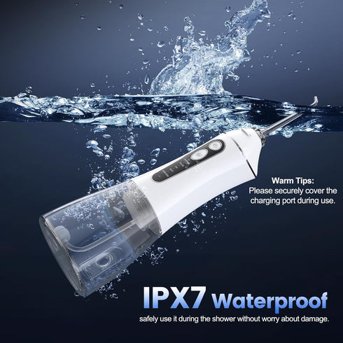Reure 5 320ml IPX7 Water Flosser for Teeth Cleaning and Flossing, Modes Rechargeable Cordless Oral Irrigator Water Tank