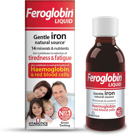 Gentle Iron and Nutrient Liquid, Reduce Tiredness and Fatigue, Natural Iron Source