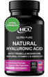 Natural Hyaluronic Acid Supplement, 5X Stronger Hydration Pills from Pure Tremella Mushroom with Vitamin C & Hibiscus
