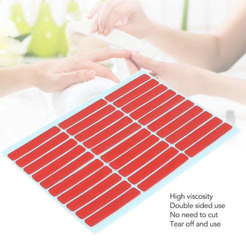 Nail Art Mounting Tape 10 Sheets, Double Sided Tape for Nail Art, Adhesive Accessory for Home and Salon