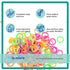 Neon non-Latex 3 Packs 300 counts 5/16inch Heavy Intraoral Elastic Bands, Orthodontic Dental Rubber Bands Made in US