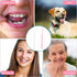 2 Pieces Tuft Toothbrush, Small Head End Tapered for Interdental Nursing, Soft Tiny Toothbrush (Blue + Green)