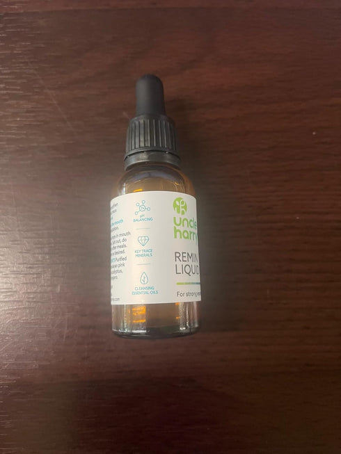 Uncle Harry's Natural Remineralization Liquid for Tooth Enamel - Fluoride-Free, Freshens Breath, 1 oz Glass Dropper