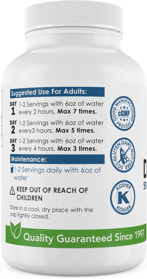 UTI Slip D-Mannose Non-GMO Organic Source Veggie Capsules, 90 Count (500 Mg)