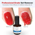 LOUINSTIC Gel Nail Polish Remover Kit, Gel Remover with Cuticle Oil & Latex Tape, No Soaking, Wrapping