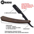 Professional Barber Straight Edge Razor, Stainless Steel Safety Blade for Close Shaving, with 10 Single Edge Blades