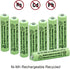 Solar Light Batteries AAA NIMH 600mAh 1.2V Rechargeable for Garden Lights, Remotes, Mice (8Pcs)