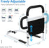 Klvied Bed Rails for Elderly Adults Safety, Adjustable Bed Side Rails with Side Handle, Bed Cane with Storage Bag, Fit