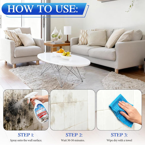 KOSIMI (8.46 fl.oz) Highly Effective Removal Spray, Wall Cleaner Spray, Multi-Surface Cleaning Solution,for Wood, Tile