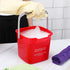 Uiifan 3 Pcs 6 Quart Cleaning Bucket, Small Sanitizing Square Detergent Pail for Home, Commercial, Restaurant, Kitchen