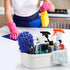 TOPZEA 2 Pack Cleaning Supplies Caddy - Large Plastic Organizer Bucket with Handle for Housekeeping, Bathroom, Kitchen