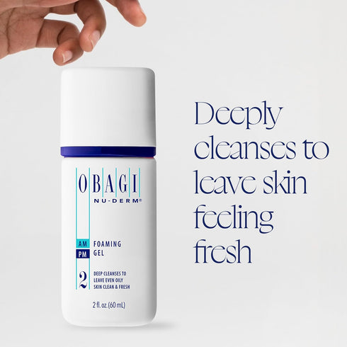 Obagi Nu-Derm Foaming Gel – Gel-Based Cleanser for Normal to Oily & Sensitive Skin