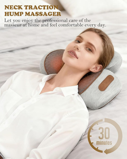 VANJUNBILL 3-in-1 Neck Massager Pillow, Neck Pillow, Massage Neck Hump for Shoulder Relief,Relieves Deep Tissue by