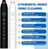 Jzxiskk 8 42000vpm 6 IPX7 2 Pack, Electric Toothbrush with Brush Heads, Modes Waterproof, Soft Electric Toothbrush
