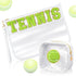 Hillban 2 Pcs Tennis Gifts Chenille Letter Bags, Preppy Patch Makeup Bag, Waterproof Travel Pouch
