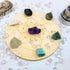 SeeuFun 7Pcs Set Energy Crystals for Money and Success Manifestation Raw Crystals of Selenite,Green