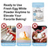 Jayuss 8 Oz (227g) Egg White Protein Powder Unflavored Dried Egg White Powder Pasteurized No Additives Gluten-Free