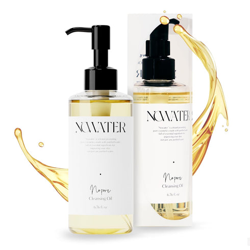 No Pore Cleansing Oil, Makeup Cleansing Oil for Blackheads Removal, Korean Skin Care with Olive Oil & Tea Tree