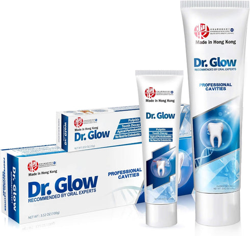 Dr. Glow Adult Home Cavity Repair Set - 0.52oz Pulpitis Ointment &