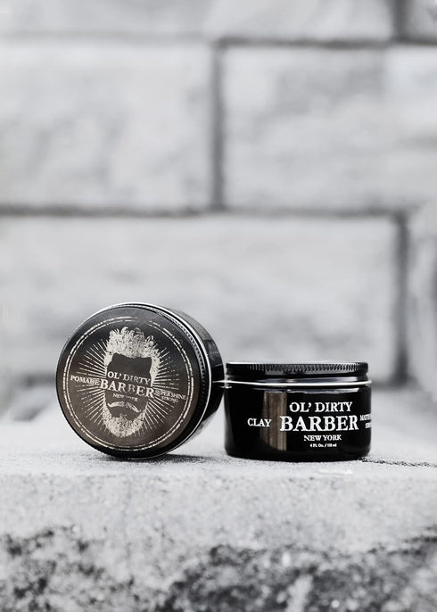 OL' DIRTY BARBER Hair Pomade for Men, Water Base for High Shine and Strong Hold Styling, 4oz