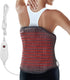 Snailax Heating Pad for Back Pain Relief, 16”x24” Electric Heat Pad with Adjustable Strap