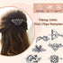 Syhood 6 Pieces Retro Silver Viking Celtic Alloy Hair Clips, Hair Accessories for Women and Girls