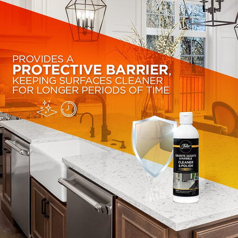 Fuller Brush Multi Surface Cleaner & Polish, Countertop Cleaner for Granite, Quartz, Marble, Glass, and Metal, Orange