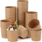 kenaeooe 100 Pcs Paper Ice Cream Cups, 12 oz Disposable Leak-Resistant Dessert Bowls
