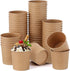 kenaeooe 100 Pcs Paper Ice Cream Cups, 12 oz Disposable Leak-Resistant Dessert Bowls